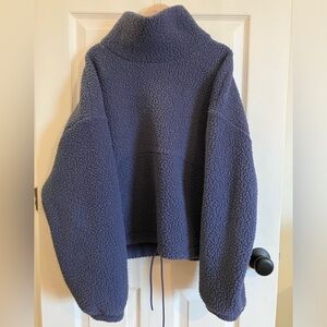 Old Navy Cropped Sherpa Turtleneck Fleece